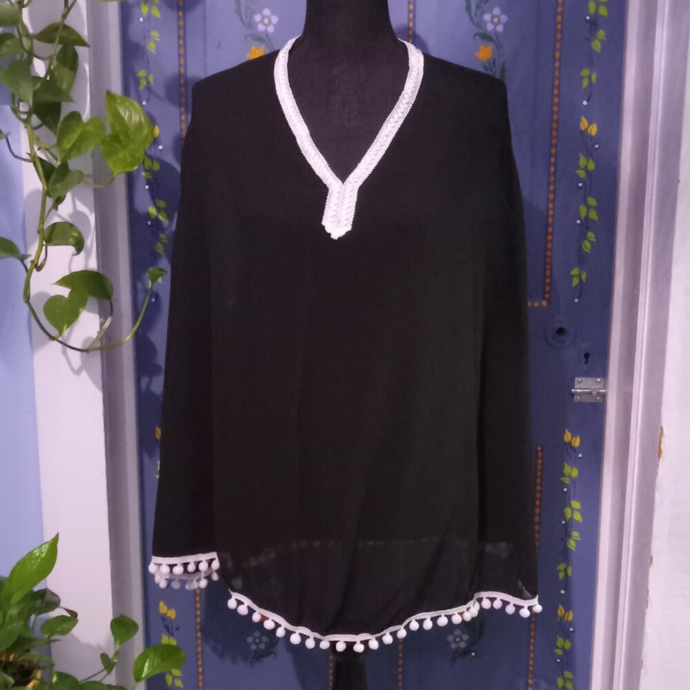 Women's Sheer Poncho